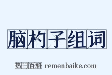 脑杓子组词是什么意思的图片